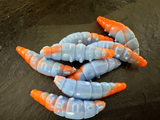 PUFF -  Babyblau/Orange