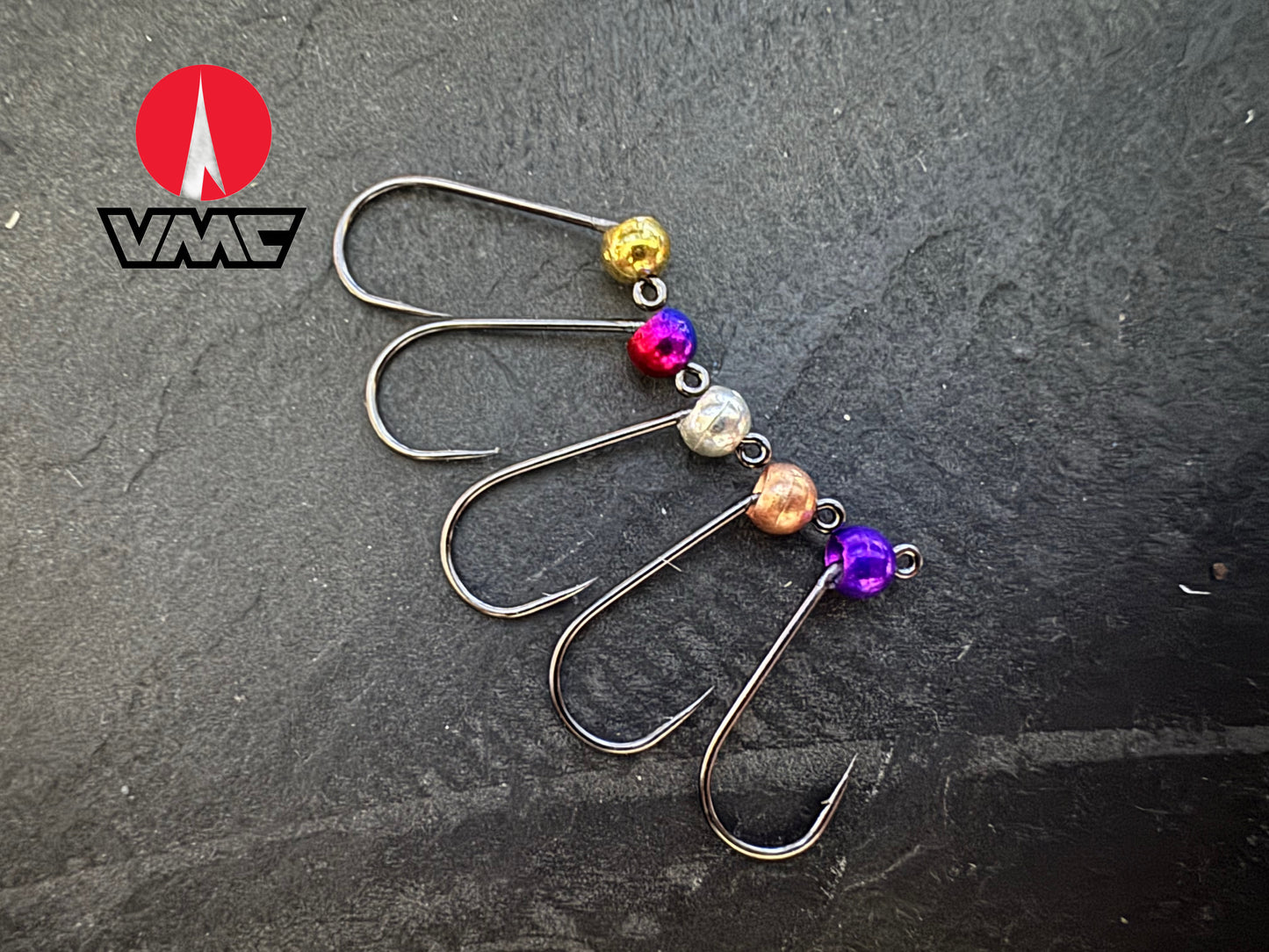 6er-Jig-Haken mit Tungsten - Mix