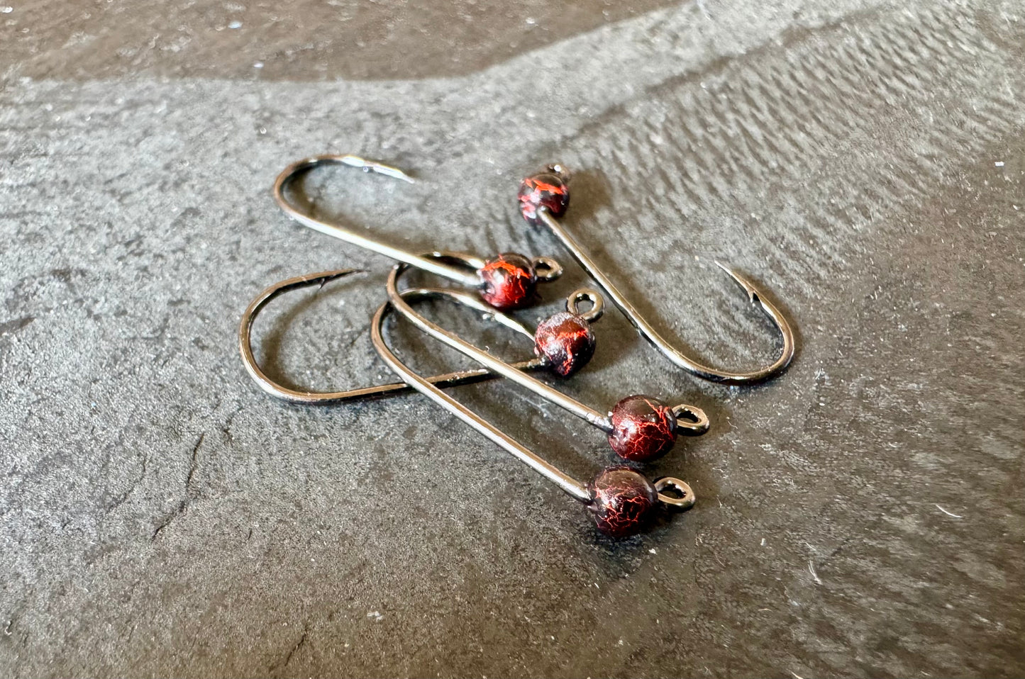 4-piece jig hook with tungsten