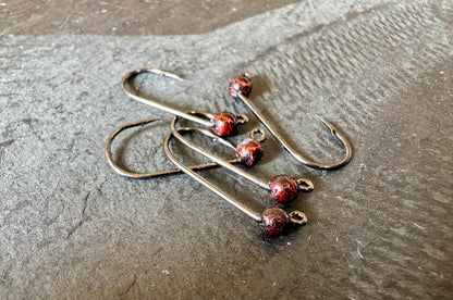 4-piece jig hook with tungsten
