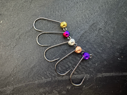 4er-Jig-Haken mit Tungsten - Mix
