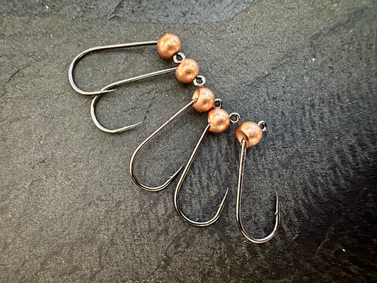 4er-Jig-Haken mit Tungsten - Kupfer