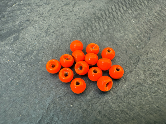 Tungsten Perlen - Fluo Orange - 3,8mm