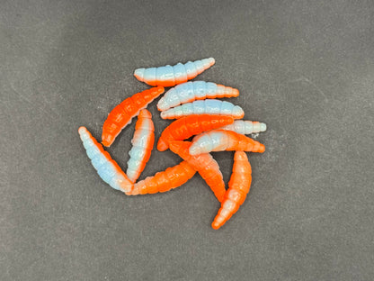 Mini-PUFF - Babyblau / Orange