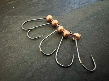 4er-Jig-Haken mit Tungsten - Kupfer