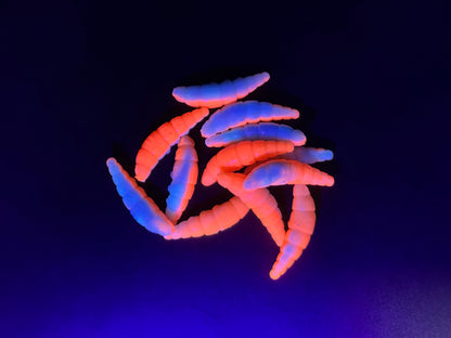 Mini-PUFF - Babyblau / Orange