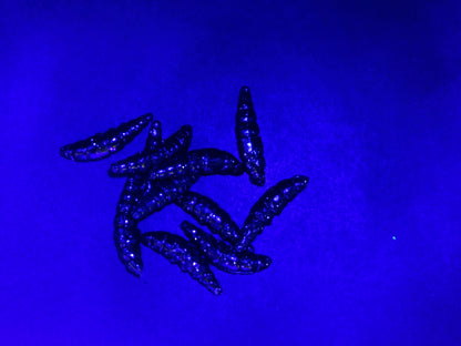 Mini-PUFF - Schwarz Glitter