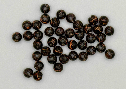 Tungsten Perlen - Crazy Color - Black/Fluo Pink 3mm