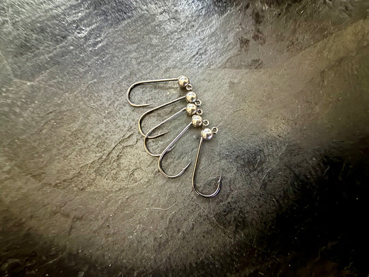 Jig-Haken mit Tungsten - Black-Nickel - 2 Größen